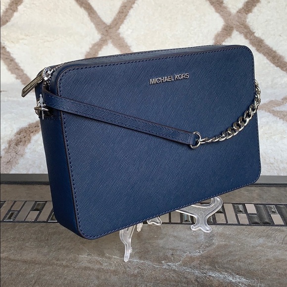 MICHAEL KORS LG EW CROSSBODY Bag NAVY 35T8GTTC9L - Picture 2 of 16